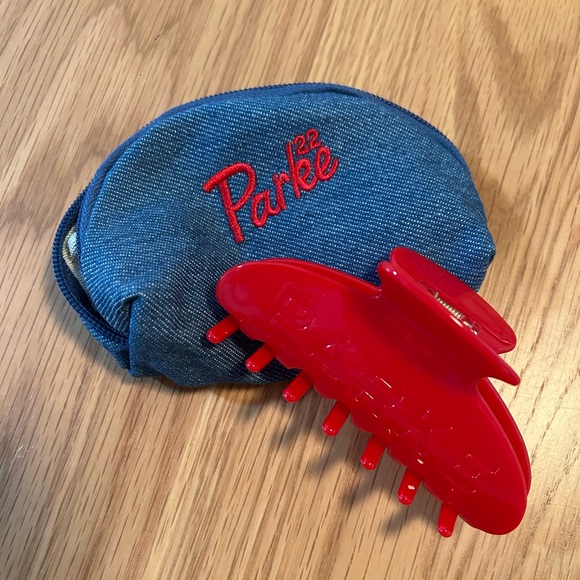 Parke Accessories - Parke Claw Clip Crimson Red NWT